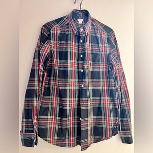 JCrew Holiday Plaid Shirt.  Boys size 16. Good condition.